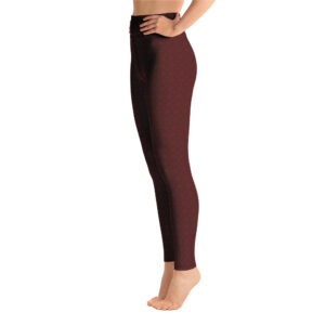 Burgundy pattern - Yoga Leggings