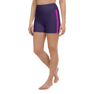 Tolopia and fuschia stripe - Yoga Shorts