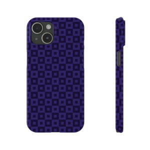 Dark Blue pattern Slim Phone Cases - iphone15